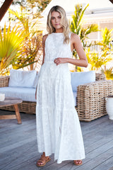 Mylah Dress - White Wild Flower