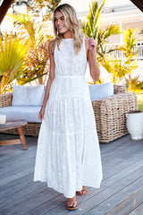 Mylah Dress - White Wild Flower