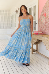 Opi Maxi Dress - Floating Palms
