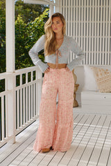 Emmaline Tiered Pull-On Pants ~ Free People