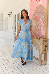 Melissa Maxi Dress - Floating Palms