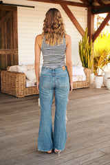 Kate Stripe Tee- Navy~ Free People