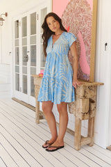Tracey Dress - Floating Palms