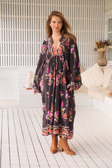 Boheme Midi Dress - Monarch Bloom