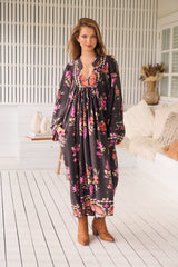 Boheme Midi Dress - Monarch Bloom