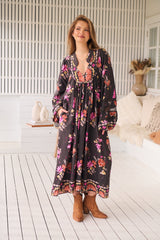 Boheme Midi Dress - Monarch Bloom