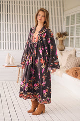 Boheme Midi Dress - Monarch Bloom