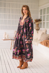 Boheme Midi Dress - Monarch Bloom