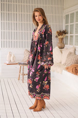 Boheme Midi Dress - Monarch Bloom