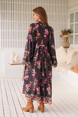 Boheme Midi Dress - Monarch Bloom