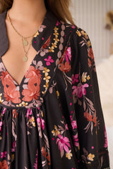 Boheme Midi Dress - Monarch Bloom