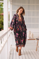 Boheme Midi Dress - Monarch Bloom