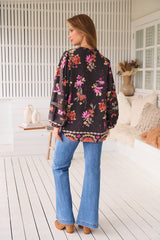 Eliza Blouse - Monarch Bloom