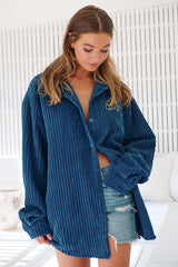 Texas Cord Shirt - Navy