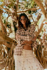 Nashville FLANNEL SHIRT — STONE