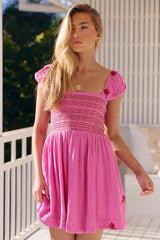 Tory Embroidered Mini Dress - Island Flower- Free People