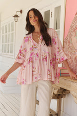 Chloe Top - Blushing Fields