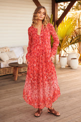 See It Through Dress- Coral ~ Free People
