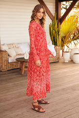 See It Through Dress- Coral ~ Free People