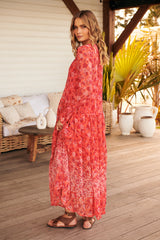 See It Through Dress- Coral ~ Free People