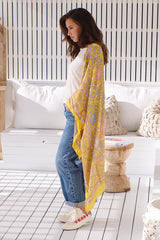 Magic Dance Border Print Kimono- Mellow Yellow ~ Free People