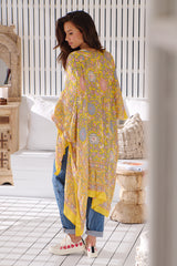 Magic Dance Border Print Kimono- Mellow Yellow ~ Free People