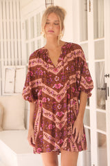 Cove Mini Dress - Savanna