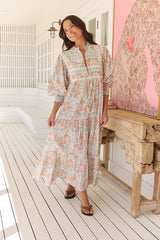 Kazzie Maxi Dress - Soft Petals