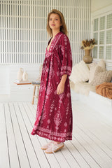 Boheme Midi Dress - Rhubarb Kiva