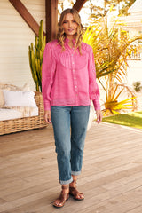 Meadow Blouse -Pink Punch ~ MOS the label