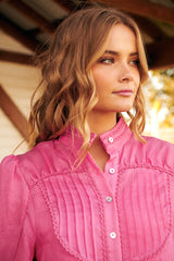 Meadow Blouse -Pink Punch ~ MOS the label