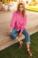 Meadow Blouse -Pink Punch ~ MOS the label