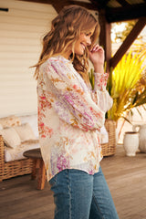 Joyful Blooms Blouse ~ MOS the label