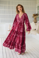 Teresa Maxi Dress - Rhubarb Kiva