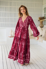 Teresa Maxi Dress - Rhubarb Kiva