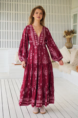 Teresa Maxi Dress - Rhubarb Kiva