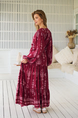 Teresa Maxi Dress - Rhubarb Kiva