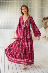 Teresa Maxi Dress - Rhubarb Kiva