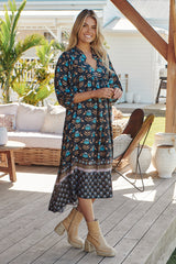 Boheme Midi Dress - Juniper