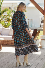 Boheme Midi Dress - Juniper