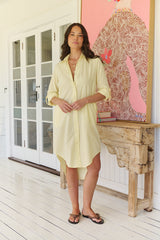 Lemon Harper Shirt Dress - Still Colour