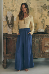 Ettie pants - Steal Blue