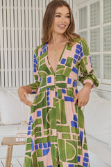 Tabitha Maxi Dress - Mystic Matcha