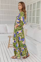 Tabitha Maxi Dress - Mystic Matcha