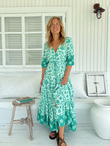 Tessa Maxi Dress - Mint Spritz