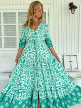 Tessa Maxi Dress - Mint Spritz