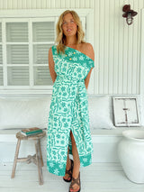 Zia Wrap Skirt- Mint Spritz