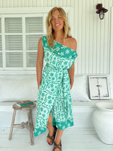 Zia Wrap Skirt- Mint Spritz