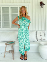 Zia Wrap Skirt- Mint Spritz