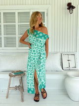 Zia Wrap Skirt- Mint Spritz